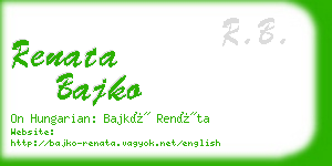 renata bajko business card